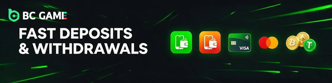 BC Game deposits and withdrawals with Easypaisa, JazzCash and crypto